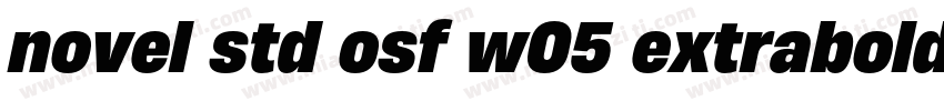 novel std osf w05 extrabold it字体转换